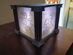 lithophane boîte à lumière 3d print model - Mito3D