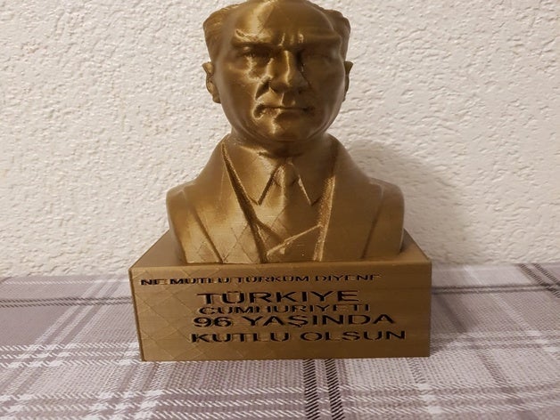 cumhuryetin 96 yili ataturk mustafa kemal turkiye 3D print model - Mito3D