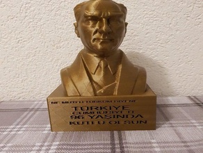 cumhuryetin 96 yili ataturk mustafa kemal Atatürk turkiye 3d print model - Mito3D
