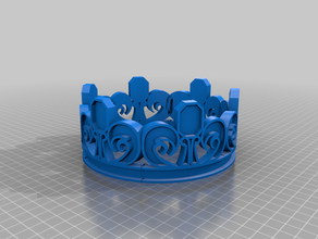 qom crown test 3d print model - Mito3D