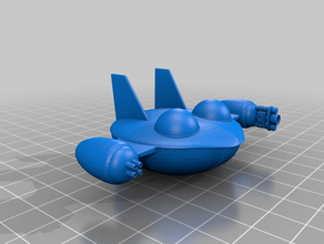 bucky o'hare -sapo duplo lutador de bolha ohare dos desenhos animados quadrinhos nave espacial sapo brinquedo brinquedos 3d print model - Mito3D