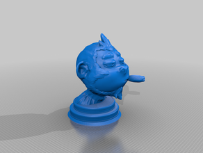 sigara maymun 3d yazıcı heykeltraşlık heykel 3d print model - Mito3D
