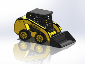 skid steer loader construction toys 3d print model - Mito3D