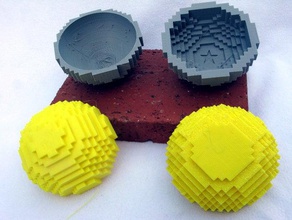 mais taças de cubos openscad 3d print model - Mito3D