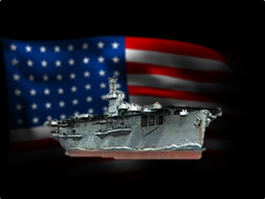 warship - cve-9 bogue 1 10 aircraft carrier world warships wows 3d print model - Mito3D
