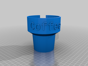 my customized cup holder adapter 3d print model - Mito3D