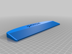 pops comb customized 3d print model - Mito3D
