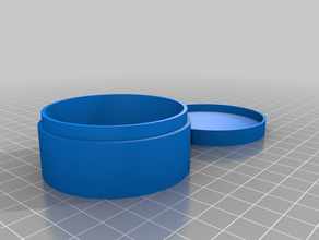 my customized round luster box 3d print model - Mito3D