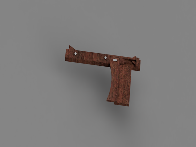 bande de caoutchouc pistolet 3D print model - Mito3D