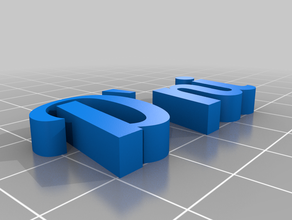 lobster font customized 3d print model - Mito3D