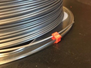 azure film 1 75 filament clip rol 175mm 175 spool holder 3d print model - Mito3D