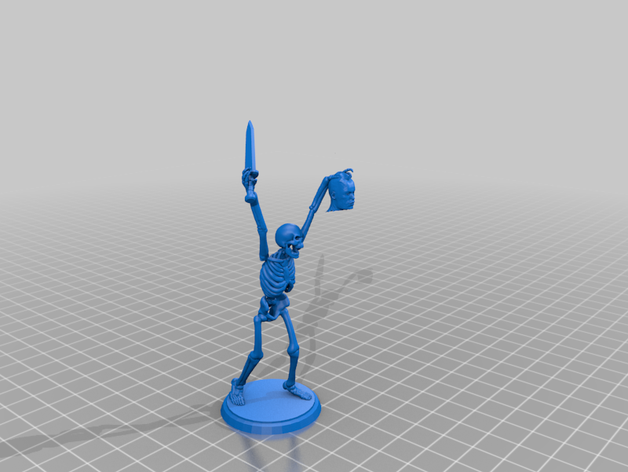 scheletro testa mozzata 3D print model - Mito3D