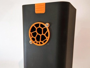 40mm voronoi fan grill 3d print model - Mito3D