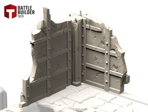 savaş son tapınak teknoloji builder kalıntıları bina sütun yapısı duvar wargame warhammer 3d print model - Mito3D