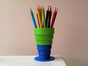 Schraubpfanne vase thread 3d print model - Mito3D