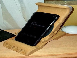 phone stand charger 3d print model - Mito3D