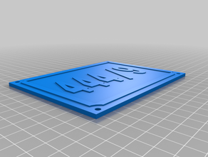 house number card 3d print model - Mito3D