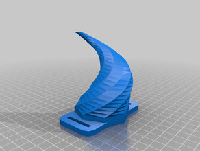 my customized customisable horn attachement tabs 3d print model - Mito3D