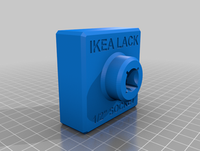 lack table leg socket ikea 3d print model - Mito3D