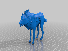 copy wolf 3d print model - Mito3D