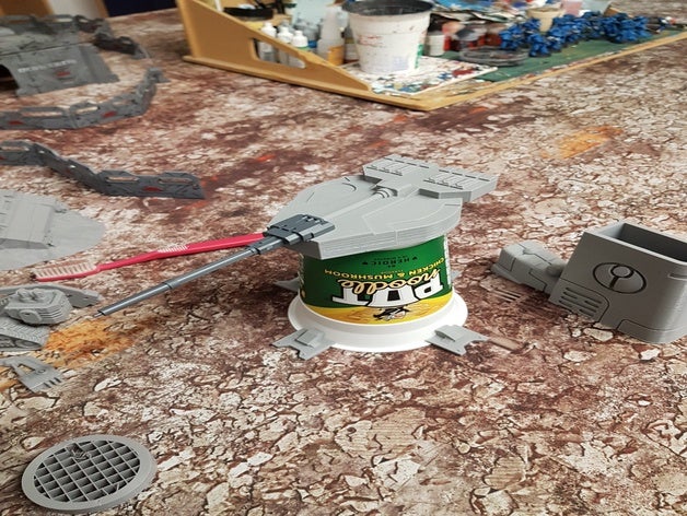 olla de fideos la torreta 28mm 40k warhammer 3D print model - Mito3D