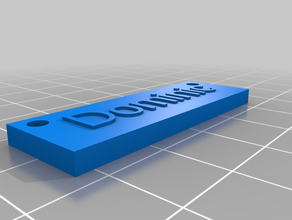 dominic plate customized 3d print model - Mito3D