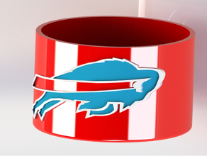 sport tazza di caffè buffalo bills squadra calcio nfl red cup 3d print model - Mito3D