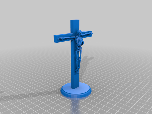 Skelett Kreuz 3D print model - Mito3D