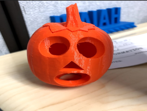jack-o-lantern template pumpkin 3d print model - Mito3D