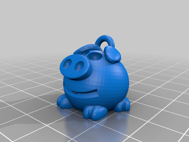 piggy keychain 3D print model - Mito3D