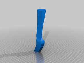 thick fork kitchen utensils 3d print model - Mito3D