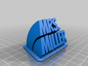 mrs miller customized 3d print model - Mito3D