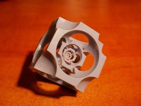 cubo-fractal fractal art matemática 3d print model - Mito3D