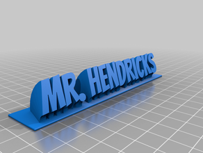 2hendricks customized 3d print model - Mito3D