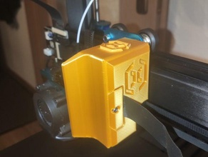 sidewinder x1 extruder cover + cable holder artillery 3d print model - Mito3D