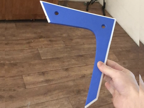 sokka boomerang avatar plaka sürümü 20cm x 20 aang 3d print model - Mito3D