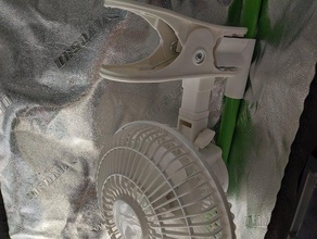 çadır direği kelepçe hayranları büyür 3d print model - Mito3D