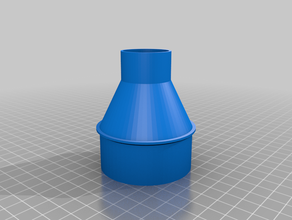 customized vacuum hose adapter 3d print model - Mito3D