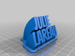 julie personalizado 3d print model - Mito3D