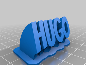 hugo grande özelleştirilmiş 3d print model - Mito3D