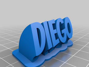 diego customized 3d print model - Mito3D
