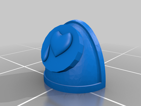 lamenting space soldiers shoulder pad 3d print model - Mito3D