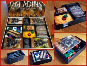 los paladines oeste, reino organizador boardgame juegos de mesa boardgamesinlay inserta carátula inserte el 3d print model - Mito3D