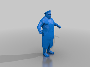 Fett-Offizier - t-Modell officer person 3d print model - Mito3D