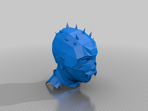 warrior skull mask 40k bits dieselpunk dnd fantasy tnt warhammer 3d print model - Mito3D
