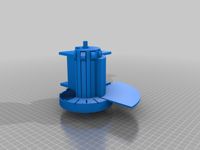 mi personalizados paramétrico de auto-rebobinado soporte bobina personalizado 3d print model - Mito3D