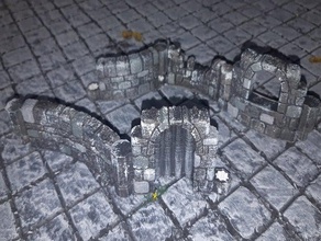 dungeon sticks - curved 28mm dungeonsticks dungeons dragons fantasy starlink 3d print model - Mito3D