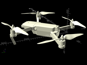 dji mavic pro clon remix drone plegable 3d print model - Mito3D