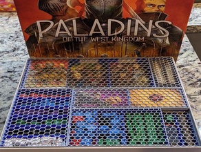 los paladines oeste, reino insertar juegos de mesa boardgame inserta 3d print model - Mito3D