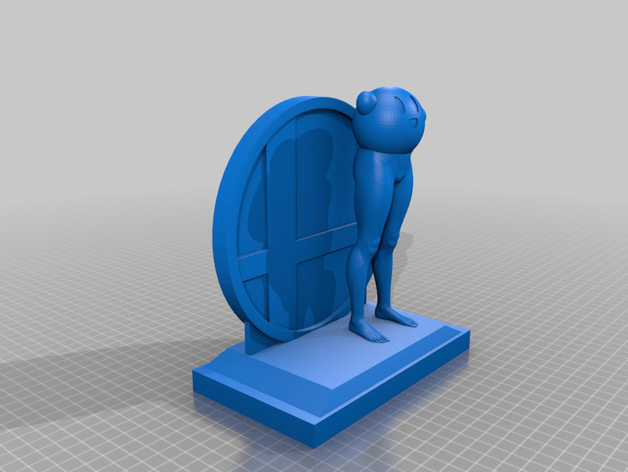 haut sur pattes kirby smash trophée 3D print model - Mito3D